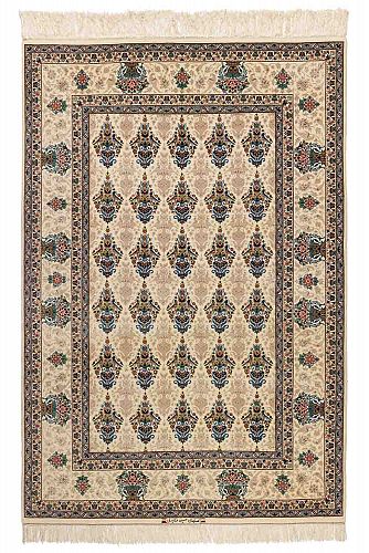 HANDMADE CARPET PERSIAN ESFAHAN 2,26X1,51 WOOL-SILK handmade carpet
