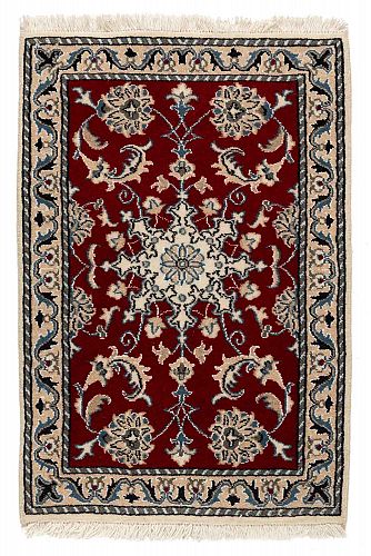 HANDMADE CARPET PERSIAN NAIN 0,88X0,59 WOOL-SILK handmade carpet