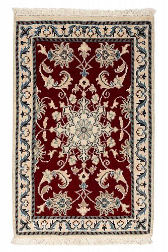 HANDMADE CARPET PERSIAN  0,900,53 WOOL-SILK handmade carpet