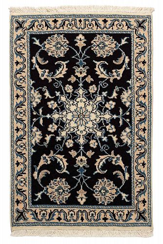 HANDMADE CARPET PERSIAN NAIN 0,87X0,58 WOOL-SILK handmade carpet