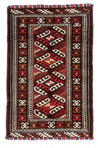 HANDMADE CARPET PERSIAN TORKAMAN 1,00x0,67 (SET) handmade carpet