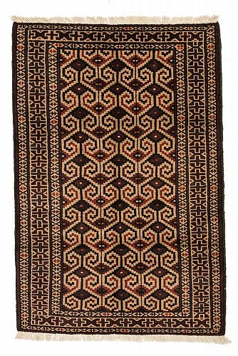 HANDMADE CARPET PERSIAN TORKAMAN 1,08x0,88 handmade carpet