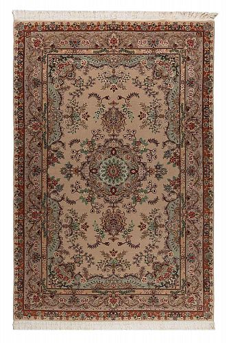 HANHDMADE CARPET PERSIAN TABRIZ 40 RAJ WOOL-SILK handmade carpet