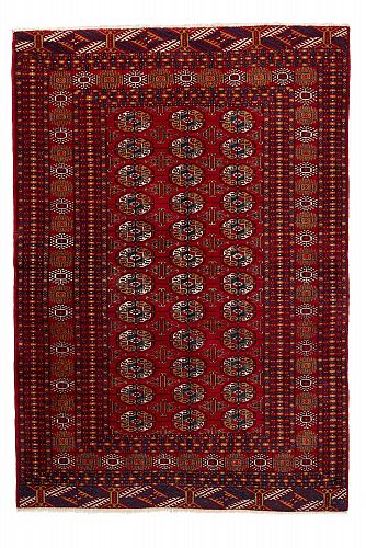 HANDMADE CARPET RUSSIAN TORKAMAN YAMUD ANTIQUE 1,86X1,27 handmade carpet