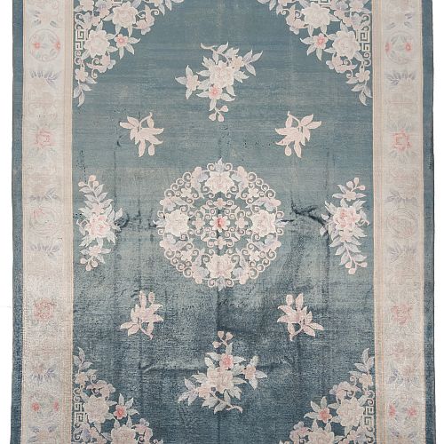 HANDMADE CARPET CHINESE VINTAGE SILK 2,96X2,08