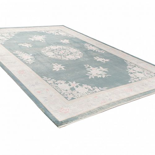 HANDMADE CARPET CHINESE VINTAGE SILK 2,96X2,08