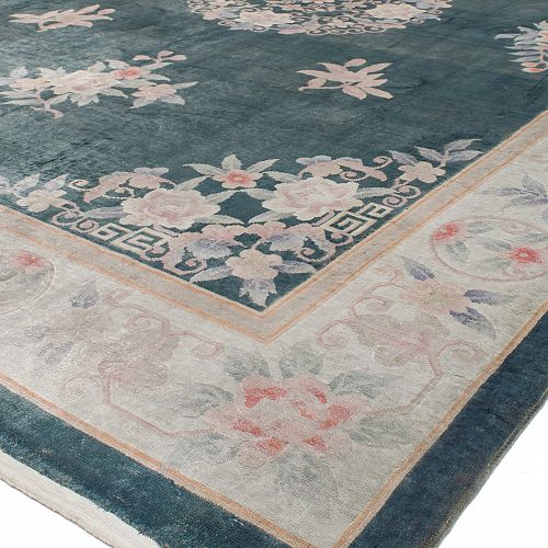 HANDMADE CARPET CHINESE VINTAGE SILK 2,96X2,08