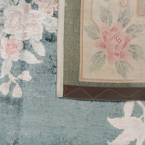 HANDMADE CARPET CHINESE VINTAGE SILK 2,96X2,08