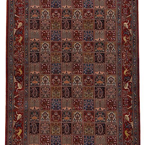 HANDMADE CARPET PERSIAN MOUD GARDEN WOOL-SILK 2,97X2,02