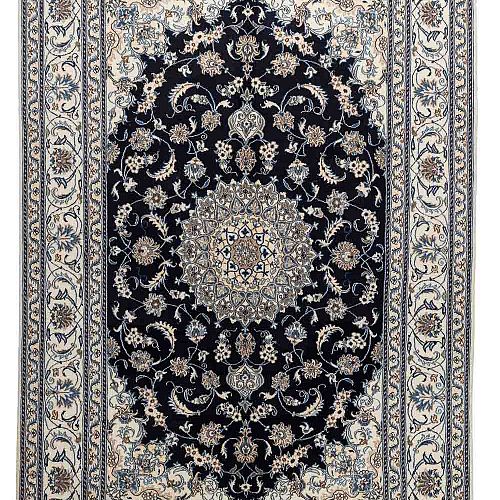 HANDMADE CARPET PERSIAN NAIN 2,92X1,96 WOOL-SILK