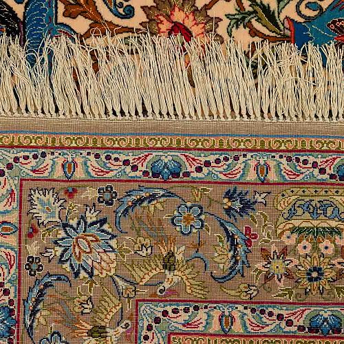 ΧΕΙΡ. ΧΑΛΙ ESFAHAN ΠΕΡΣΙΚΟ ΜΑΛΛΙ/ΜΕΤΑΞΙ 2,18X1,45 ΜΕ ΥΠΟΓΡΑΦΗ EMADI