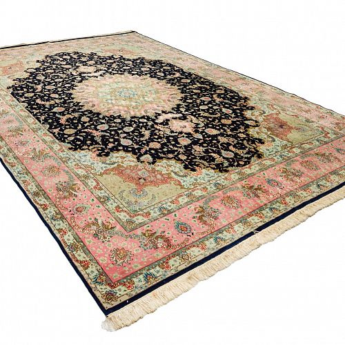 HANDMADE PERSIAN TABRIZ CARPET 60 RAJ 3,90X2,91