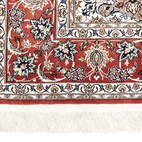 HANDMADE PERSIAN ESFAHAN CARPET 2,20X1,52 SIGNED BY SERAFIAN COLLECTIVE