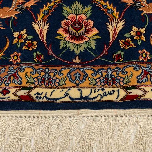HANDMADE PERSIAN ESFAHAN CARPET 2,70X1,75 SIGNED BY MAHDIE COLLECTIVE
