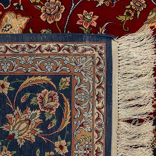 HANDMADE PERSIAN ESFAHAN CARPET 2,70X1,75 SIGNED BY MAHDIE COLLECTIVE