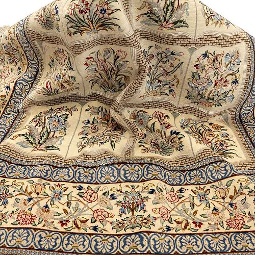 ΧΕΙΡΟΠΟΙΗΤΟ ΧΑΛΙ ESFAHAN ΠΕΡΣΙΚΟ 1,90X1,27 ΜΕ ΥΠΟΓΡΑΦΗ EMADIE ΣΥΛΛΕΚΤΙΚΟ