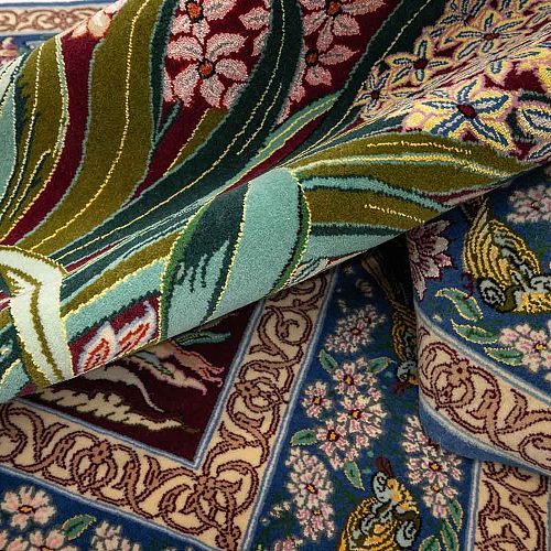 ΧΕΙΡΟΠΟΙΗΤΟ ΧΑΛΙ ESFAHAN ΠΕΡΣΙΚΟ ΕΠΙΤΟΙΧΙΟ 1,90X1,27 ΜΕ ΥΠΟΓΡΑΦΗ HOSSEIN NASIR ΣΥΛΛΕΚΤΙΚΟ