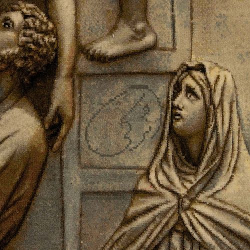 ΧΕΙΡΟΠΟΙΗΤΟ ΧΑΛΙ TABRIZ ΠΕΡΣΙΚΟ ΑΝΑΓΛΥΦΟ ΕΠΙΤΟΙΧΙΟ 60RAJ ΜΑΛΛΙ-ΜΕΤΑΞΙ 1,19Χ0,82 ΜΕ ΥΠΟΓΡΑΦΗ