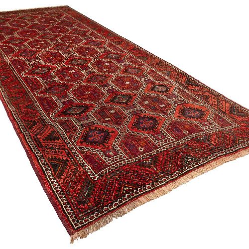 HANDMADE PERSIAN GHOUCHAN ANTIQUE CARPET 3,68X1,75