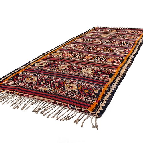 HANDMADE PERSIAN KILIM ANTIQUE 3,13x1,40