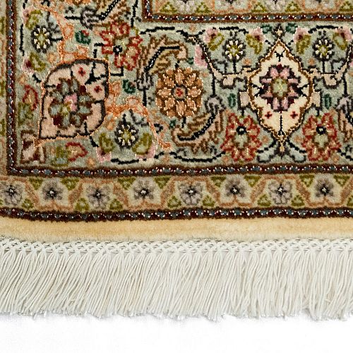 HANDMADE CARPET TABRIZ-MAHI WOOL-SILK 1,45x1,00