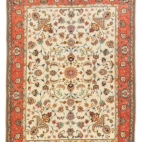 ΧΕΙΡ.ΧΑΛΙ TABRIZ ΠΕΡΣΙΚΟ 50 RAJ ΜΑΛΛΙ-ΜΕΤΑΞΙ 1,98x1,50