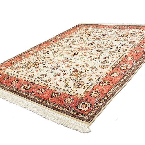 ΧΕΙΡ.ΧΑΛΙ TABRIZ ΠΕΡΣΙΚΟ 50 RAJ ΜΑΛΛΙ-ΜΕΤΑΞΙ 1,98x1,50