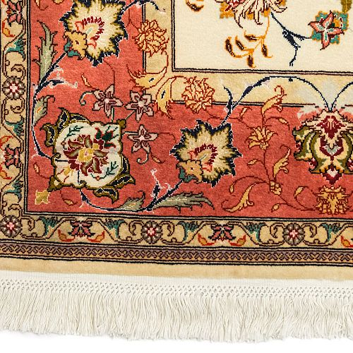 ΧΕΙΡ.ΧΑΛΙ TABRIZ ΠΕΡΣΙΚΟ 50 RAJ ΜΑΛΛΙ-ΜΕΤΑΞΙ 1,98x1,50