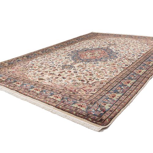 HANDMADE CARPET FARAHAN WOOL-SILK 3,08x2,14