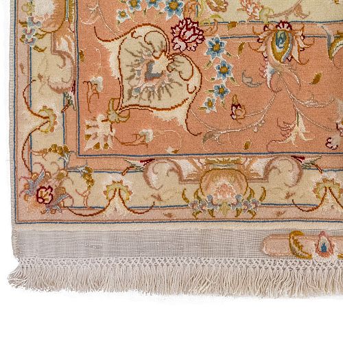 HANDMADE PERSIAN TABRIZ 60 RAJ WOOL-SILK 3,09x2,00 BY OLIJAH