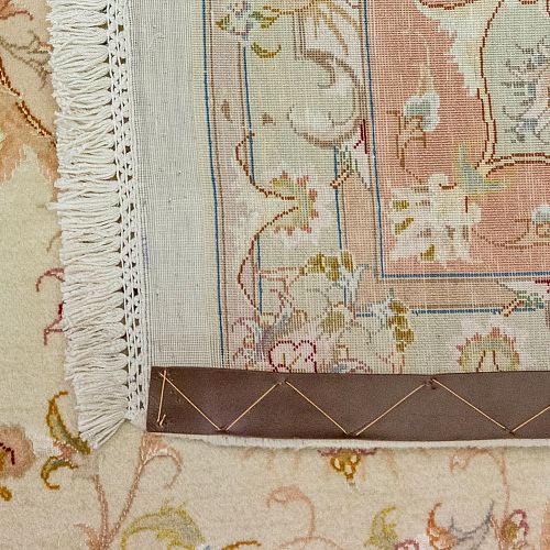 HANDMADE PERSIAN TABRIZ 60 RAJ WOOL-SILK 3,09x2,00 BY OLIJAH