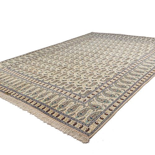 HANDMADE PERSIAN KASHAN CARPET 3,71x2,72