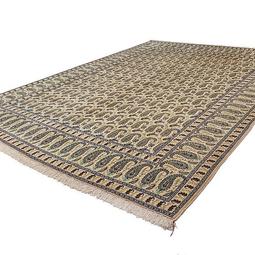 HANDMADE PERSIAN KASHAN CARPET 3,71x2,72