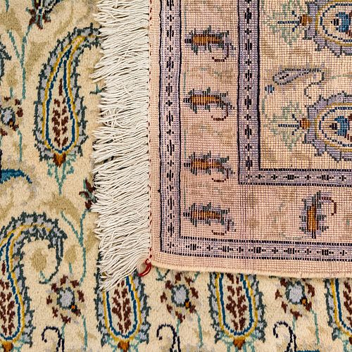HANDMADE PERSIAN KASHAN CARPET 3,71x2,72