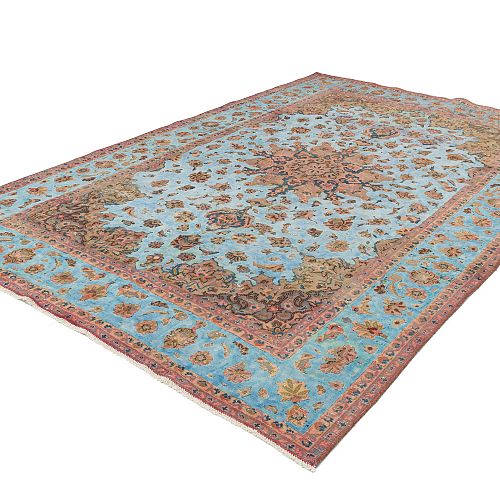 HANDMADE PERSIAN CARPET VINTAGE KASHAN 3,16x2,13