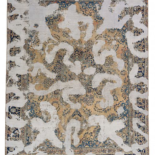 HANDMADE CARPET VINTAGE SABZEVAR 3,59X2,76