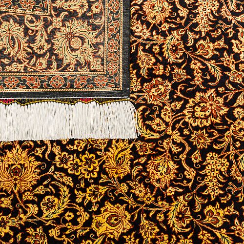 HANDMADE GOM SILK CARPET 2,00X1,26 SIGNED BY MOHAMADI