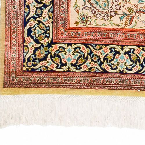 HANDMADE CARPET GOM SILK 1,50X1,00 SIGNED BY KATHADAI