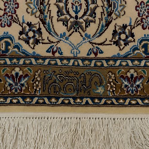 HANDMADE CARPET NAIN WOOL-SILK ON SILK WARP ORIGINAL HABIBIAN 6La 2,61X1,69