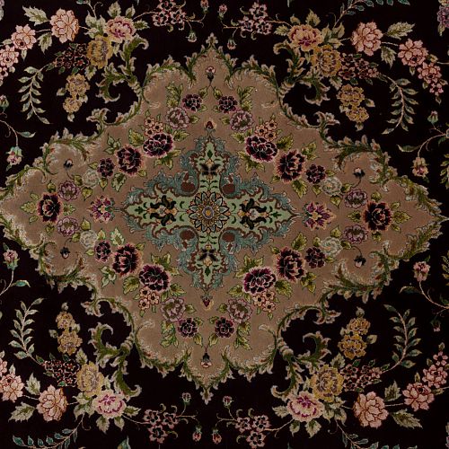 HANDMADE PERSIAN TABRIZ 70 RAJ WOOL-SILK 2,92X1,77 COLLECTIVE (SET OF 2 PIECES)