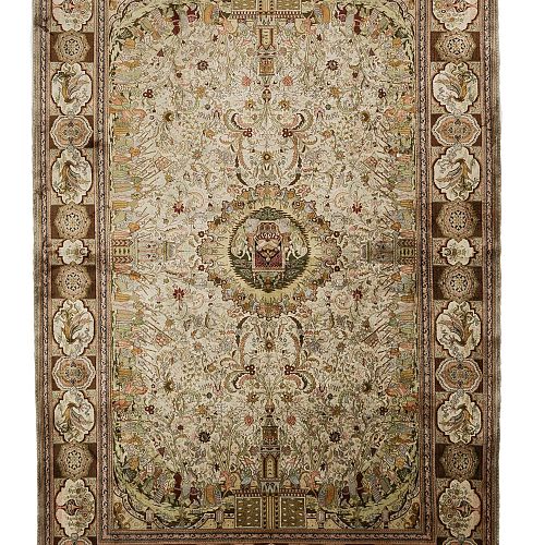 HANDMADE CARPET CHINESE SILK 2,42X1,80