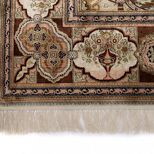 HANDMADE CARPET CHINESE SILK 2,42X1,80