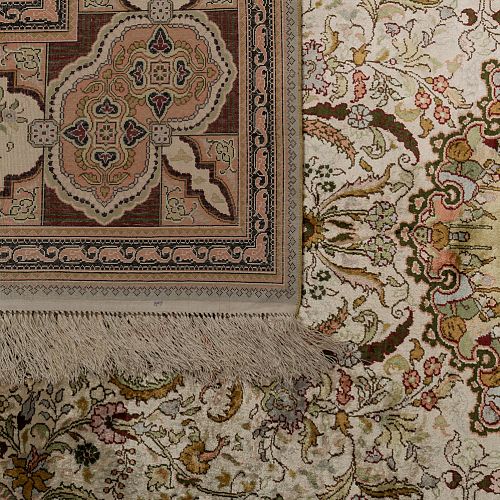 HANDMADE CARPET CHINESE SILK 2,42X1,80