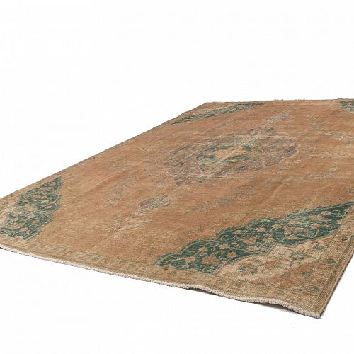 HANDMADE PERSIAN VINTAGE TABRIZ CARPET 3,38X2,33