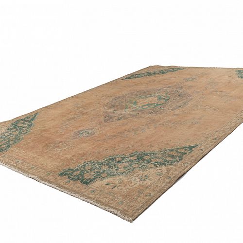 HANDMADE PERSIAN VINTAGE TABRIZ CARPET 3,38X2,33