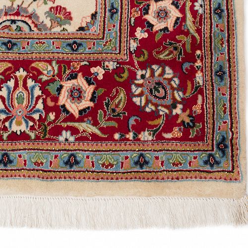 HANDMADE CARPET MASHHAD WOOL-SILK 2,87X1,97