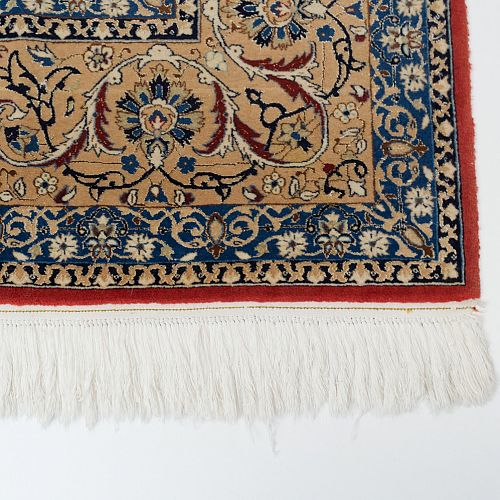 HANDMADE CARPET ESFAHAN WOOL ON SILK WARP  3,45X2,17