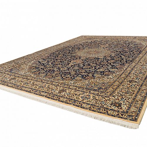 HANDMADE CARPET NAIN WOOL-SILK 4,78X3,40