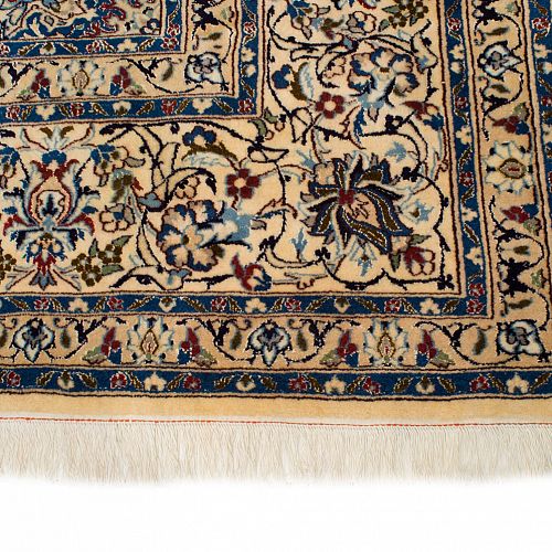 HANDMADE CARPET NAIN WOOL-SILK 4,78X3,40