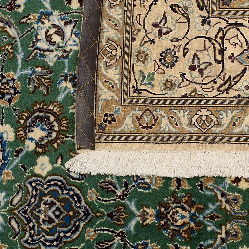 HANDMADE CARPET NAIN WOOL-SILK 2,92X1,99